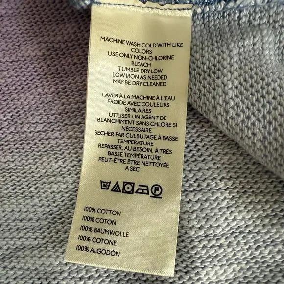 Free People tee crop top tie dye casual shirt pullover boho oversized XS - Picture 6 of 6